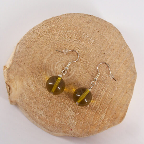 Boucles d'oreilles ambre AB-006