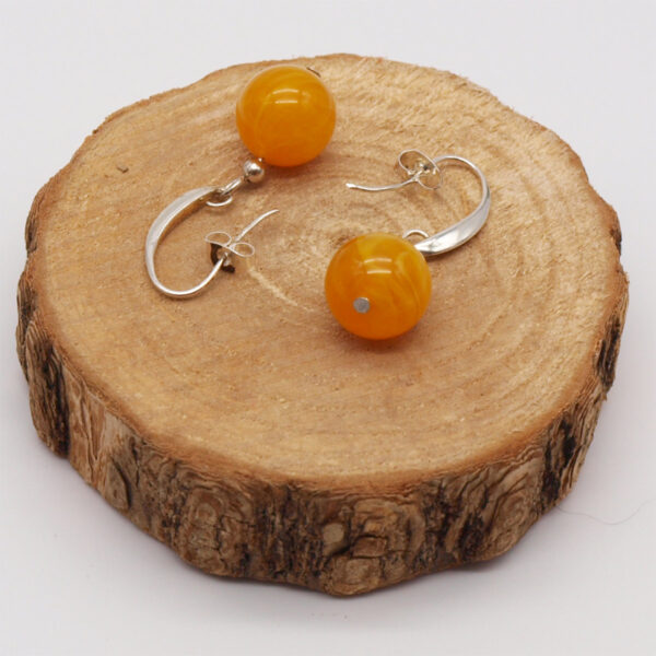 Boucles d'oreilles ambre AB-1