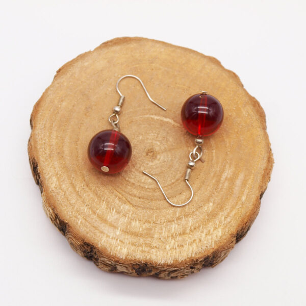 Boucles d'oreilles ambre AB-2