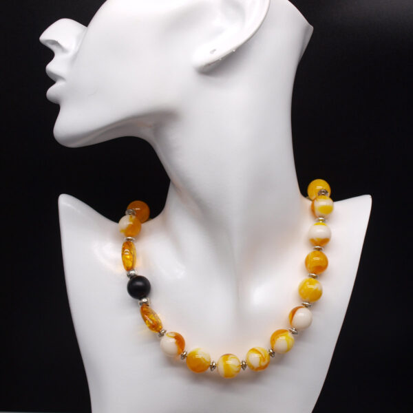 Parure ambre jaune caramel AC-301