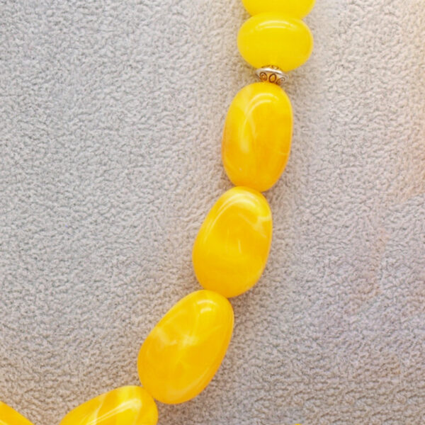 Collier ambre jaune AB-06