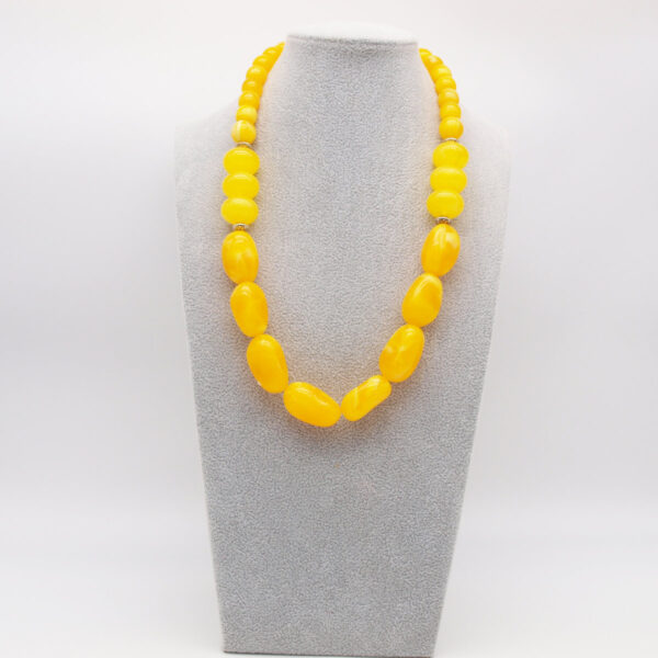 Collier ambre jaune AB-06