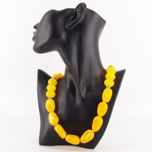 Collier ambre jaune AB-06