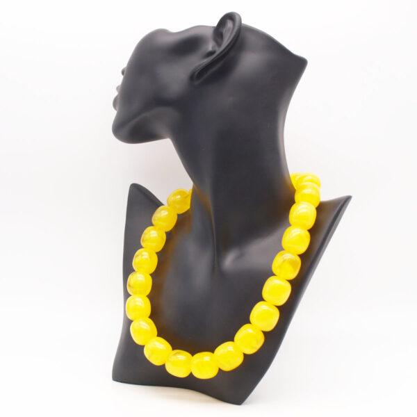 Collier ambre jaune AC-08