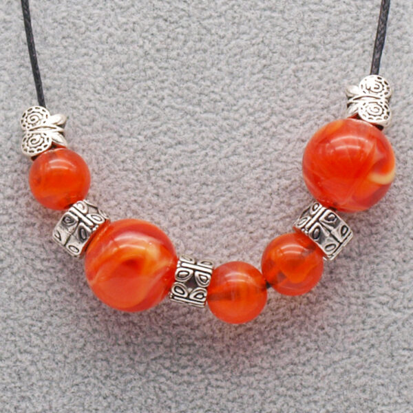 Collier ambre rouge AC-101