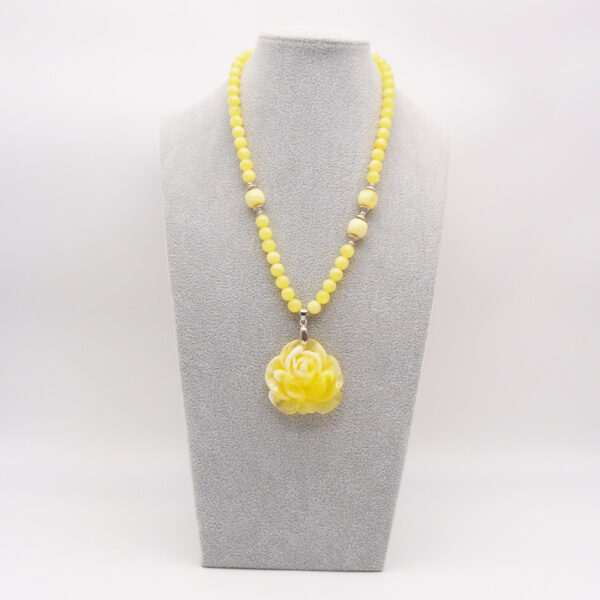 Collier ambre jaune AC-17