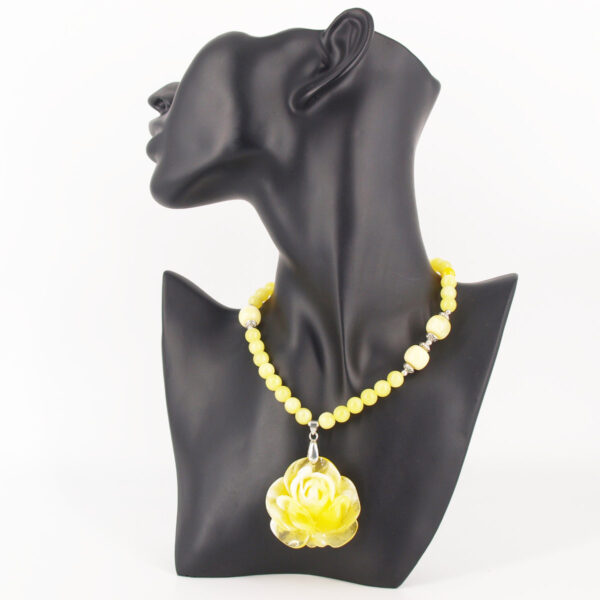Collier ambre jaune AC-17