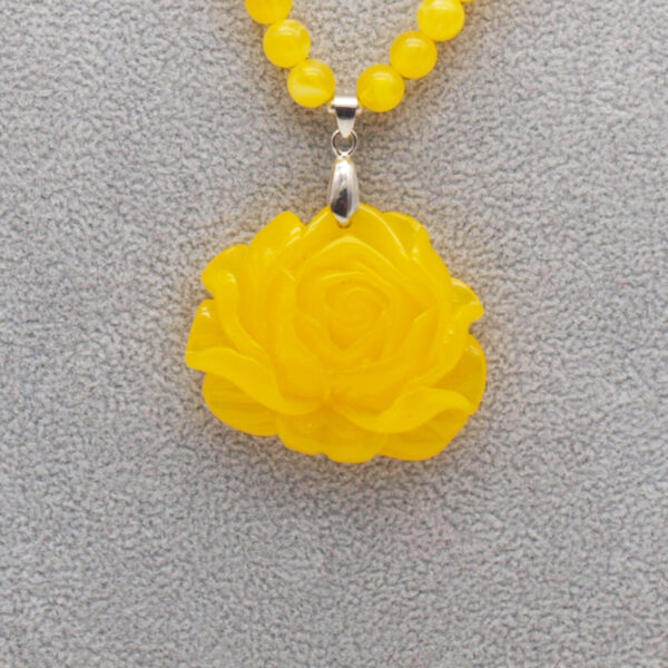 Collier ambre jaune AC-16
