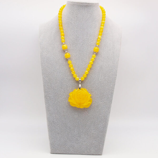 Collier ambre jaune AC-16
