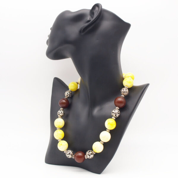 Collier ambre jaune AC-19