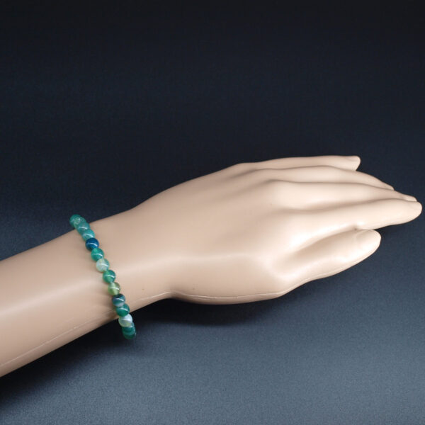 Bracelet agate verte AG-224