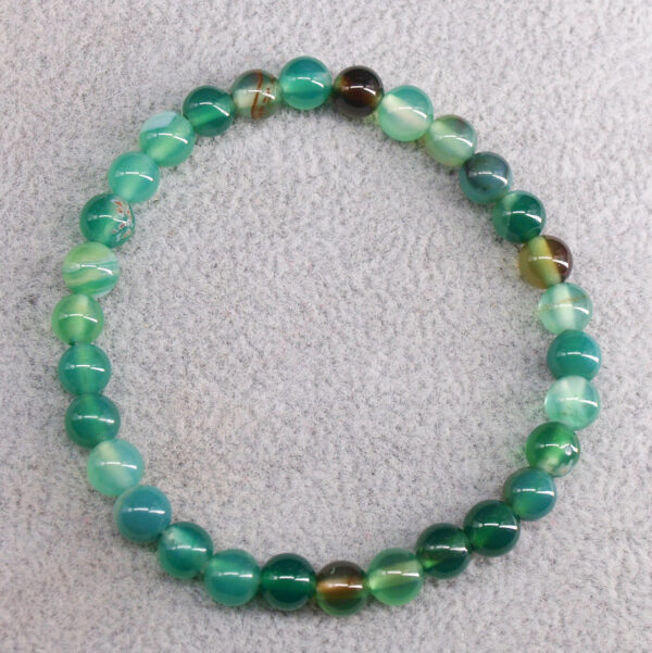 Bracelet agate verte AG-224