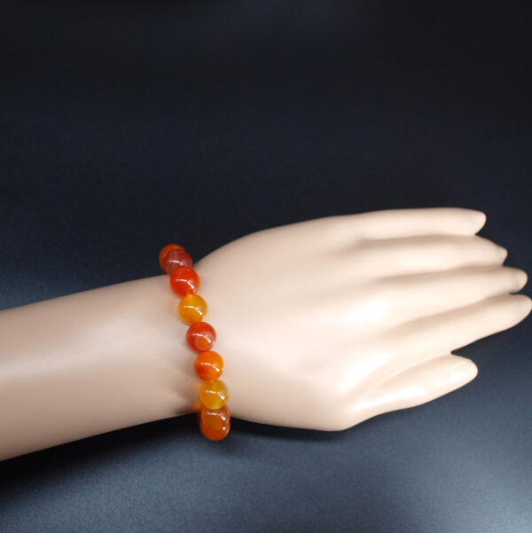 Bracelet agate jaune et orange AG-226