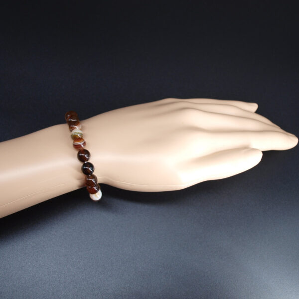 Bracelet agate brun et marron AG-227