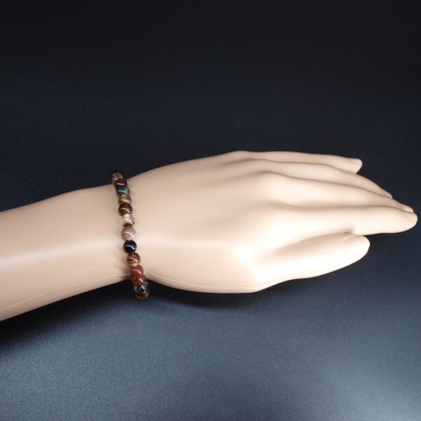 Bracelet agate brun et marron AG-227