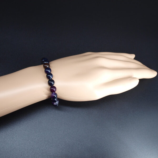 Bracelet agate foncée et noire AG-228