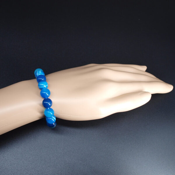 Bracelet agate bleue AG-229