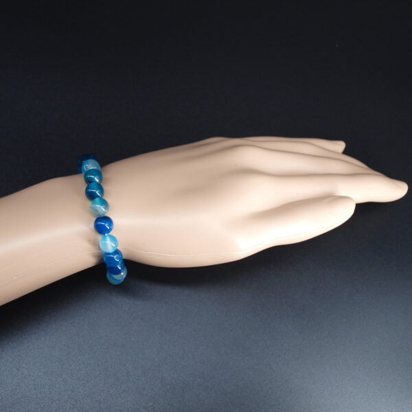 Bracelet agate bleue AG-229