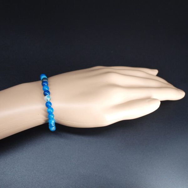 Bracelet agate bleue AG-229