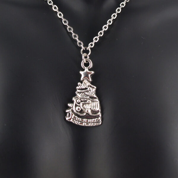 Collier acier inoxydable sapin AI-103