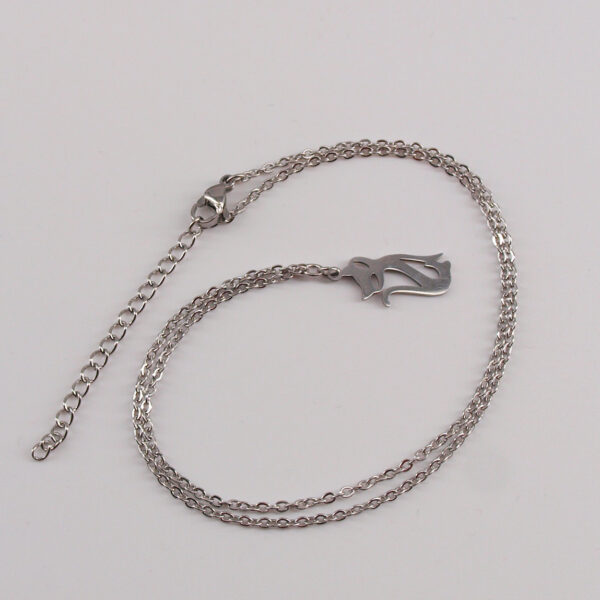 Collier acier inoxydable chat AI-107
