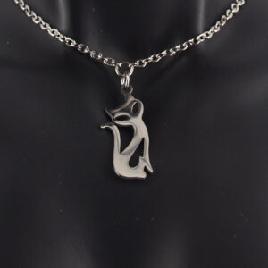 Collier acier inoxydable chat AI-107