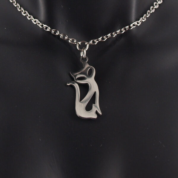 Collier acier inoxydable chat AI-107