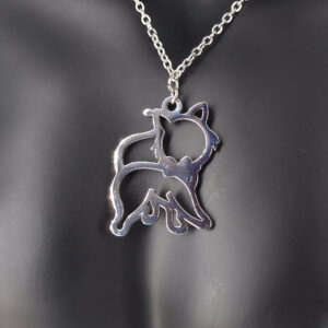 Collier acier inoxydable chat AI-108