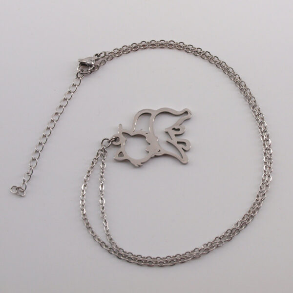 Collier acier inoxydable chat AI-108