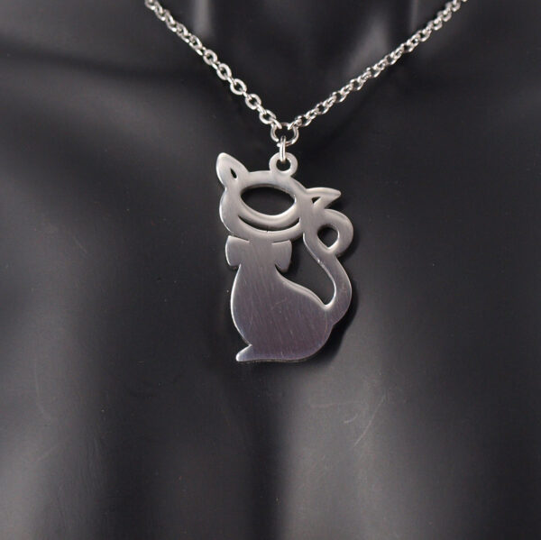 Collier acier inoxydable chat AI-109
