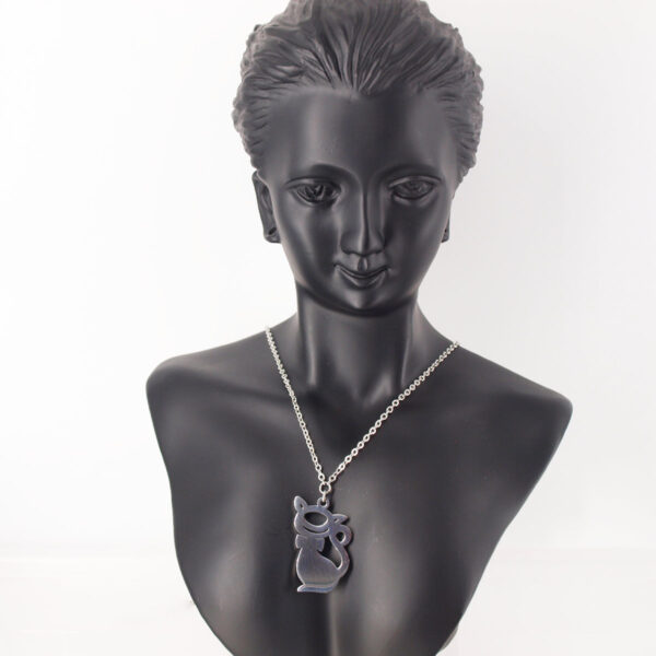 Collier acier inoxydable chat AI-109