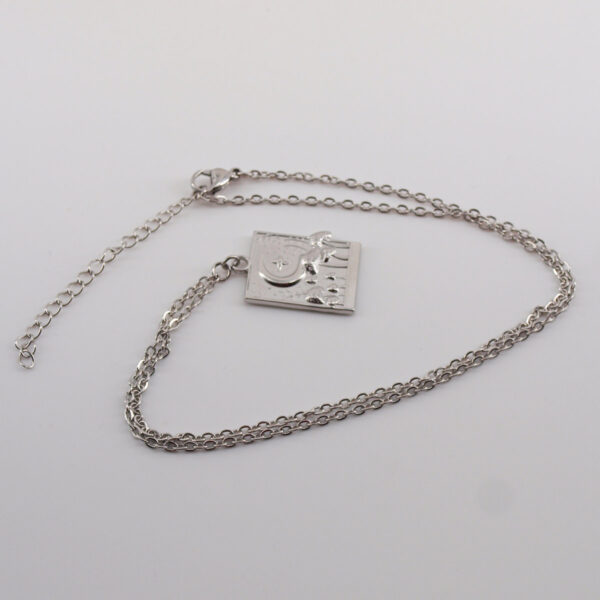 Collier acier inoxydable forêt de champignons AI-112