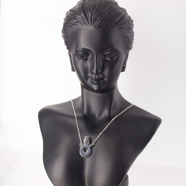 Collier acier inoxydable bonhomme de neige AI-115