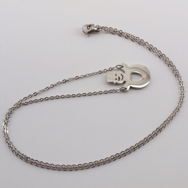 Collier acier inoxydable bonhomme de neige AI-115