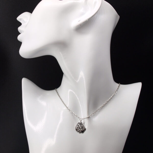 Collier acier inoxydable lion en filigrane AI-127