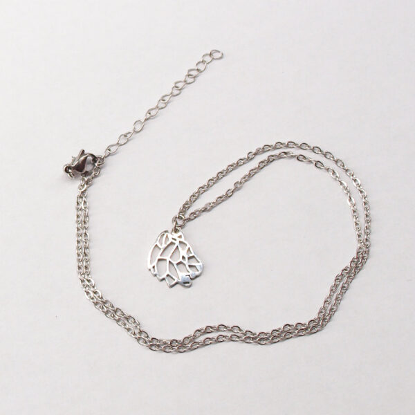 Collier acier inoxydable lion en filigrane AI-127