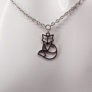 Collier acier inoxydable renard filigrane AI-134