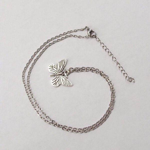 Collier acier inoxydable papillon AI-137