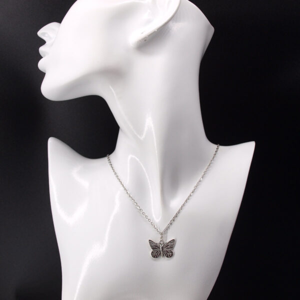 Collier acier inoxydable papillon AI-137