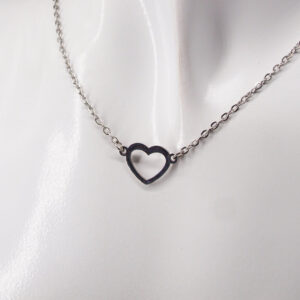 Collier acier inoxydable cœur AI-150