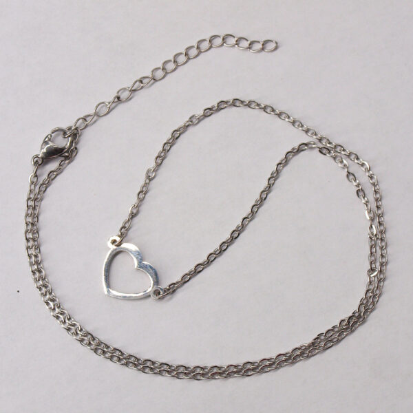 Collier acier inoxydable cœur AI-150