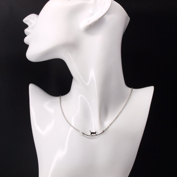 Collier acier inoxydable chat AI-151