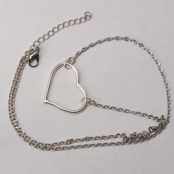 Collier acier inoxydable cœur AI-152