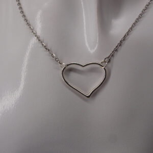 Collier acier inoxydable cœur AI-152