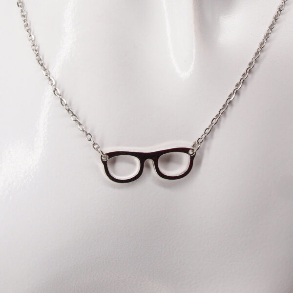 Collier acier inoxydable lunette AI-153
