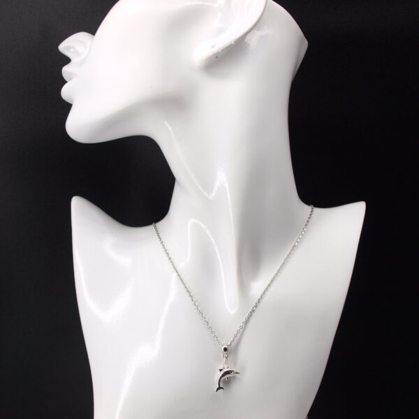 Collier acier inoxydable dauphin AI-155