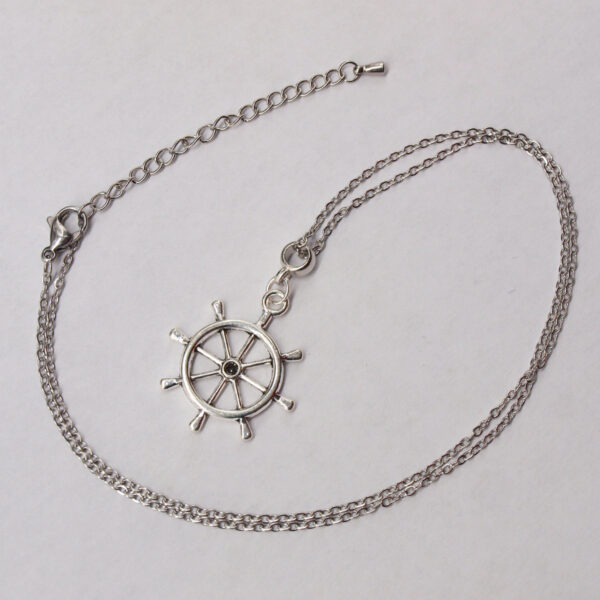 Collier acier inoxydable gouvernail AI-167