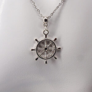 Collier acier inoxydable gouvernail AI-167