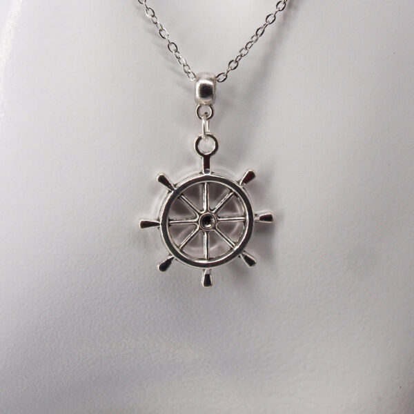 Collier acier inoxydable gouvernail AI-167