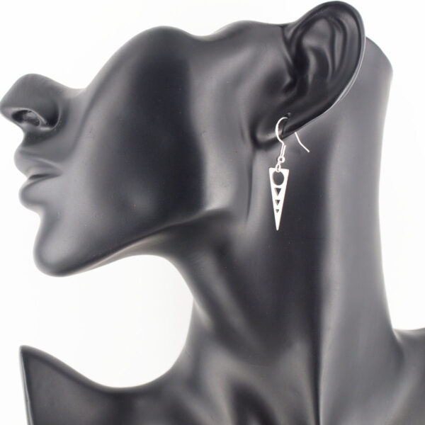 Boucles d'oreilles acier inoxydable géométrique AI-208